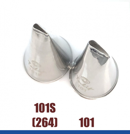 Кондитерская насадка 101S (264) Tulip прорезь 5 мм, лепесток прямой малый