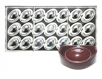 Поликарбонатная форма для шоколада 275*135*24 мм | Овал мод.2095