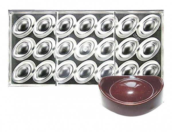 Поликарбонатная форма для шоколада 275*135*24 мм | Овал мод.2095