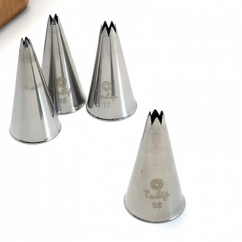 Кондитерская насадка открытая звезда №16 Tulip™ мини размер (diam. 3.5 mm; 6 лучей)