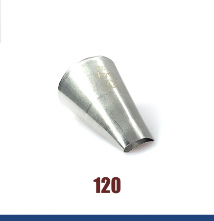 Кондитерская насадка 120 Tulip прорезь 12 мм, лепесток розы изогнутый