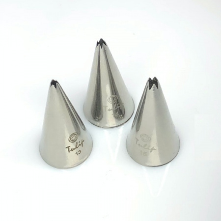 Кондитерская насадка открытая звезда №13 Tulip™ мини размер (diam. 1,7mm; 5 лучей)