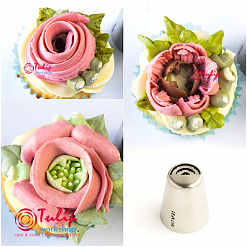 Насадка листик/лепесток Е №83 | L размер (Russian Leaf&Petal E Nozzle #83 | L size | By Tulip Workshop)