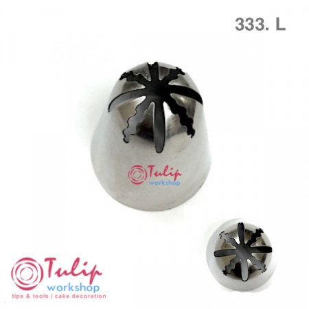 Насадка закрытая звезда №133, 333 | Морская Роза (8 лучей) - Standard closed star tip #133, 333 | Marine Rose | by Tulip Workshop