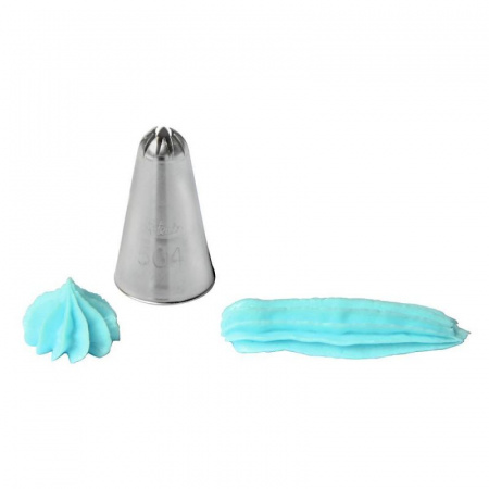 Кондитерская насадка закрытая звезда №501, 502, 504, 506, 508, 132 Ateco | 10 лучей стандарт. размер