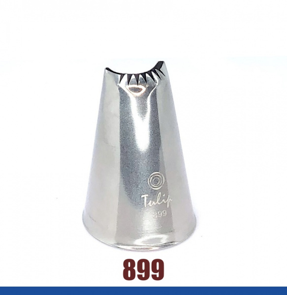 Кондитерская насадка 899 Tulip™ лента с зубчиками ракушка (Shell Basketweave) большая, прорезь 20 мм