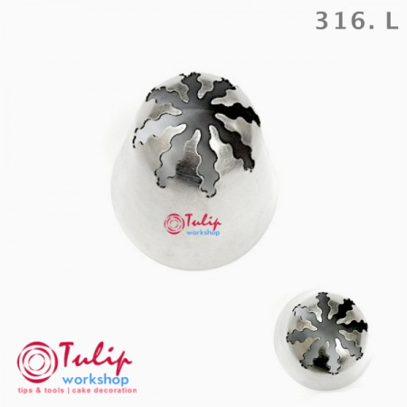 Насадка закрытая звезда №116, 316, 516 | Ruffles (8 волнистых лучей) - Standard closed star tip #116, 316, 516 | Ruffles | by Tulip Workshop