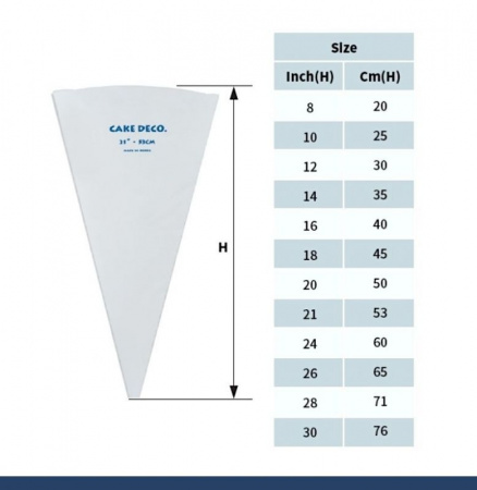 Кондитерский мешок многоразовый нейлон с покрытием Тип 1 (HEAVY, W/O)