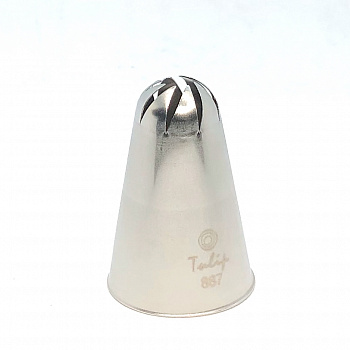 Кондитерскиая насадка закрытая звезда косые лучи №887 Tulip™ | 8 лучей станд. размер